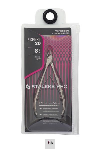 Кусачки професійні для шкіри STALEKS PRO EXPERT 20 ріжуча частина 8 mm NE-20-8 фото