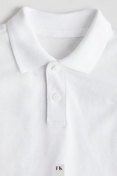 Дитяча футболка поло H&M із коротким рукавом, Біла 98см 1291440001010-98 фото