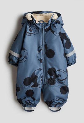 Комбінезон зимовий дитячий H&M синій міккі 92 см (1349688001-92) 1349688001-92 фото