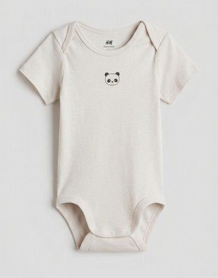 Дитяче боді H&M з малюнком Панда, Бежеве 74см 1265827004006-74-2 фото