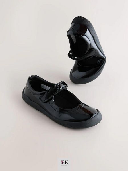 Шкільні туфлі Next Barefoot Mary Jane Чорна лакована шкіра EU35.5 V49205-35.5 фото